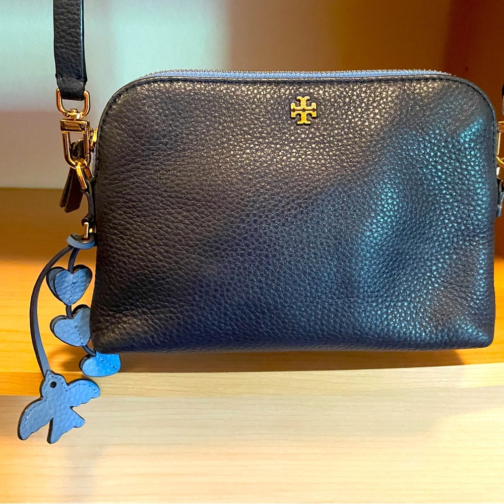 Tori Birch mini bag in Blue leather